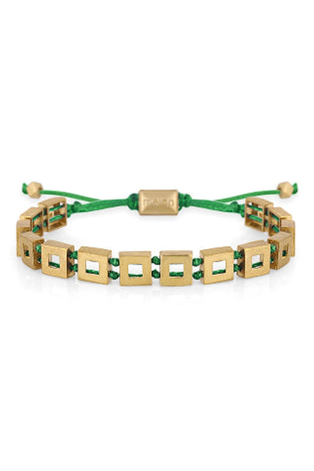Gold Square Green Bileklik - 0