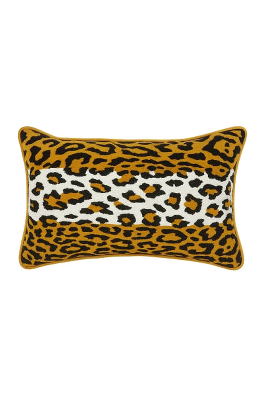 Leopar Desenli Kadife Mini Kırlent Kılıfı - 0