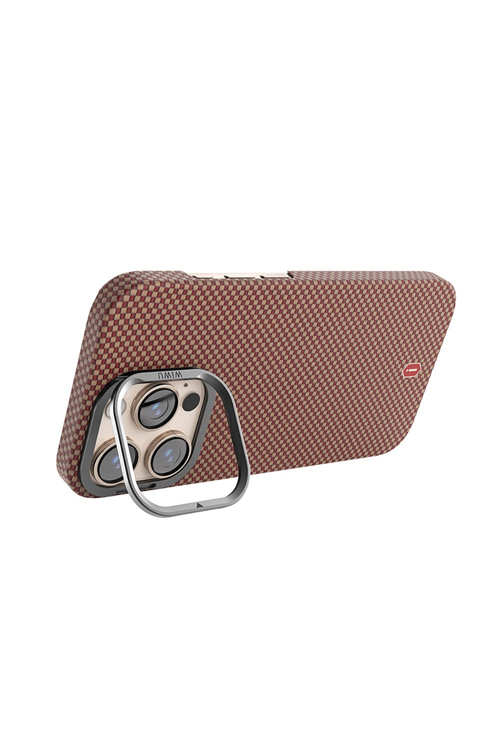 Kamera Standlı Aramid Fiber Iphone 16 Pro Max Magsafe Uyumlu Kılıf - 7