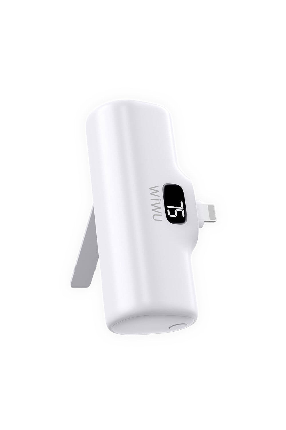 Wi-P017 Capsule 2'si 1 Arada Mini Standlı Lightning Powerbank, 5000 Mah - 1