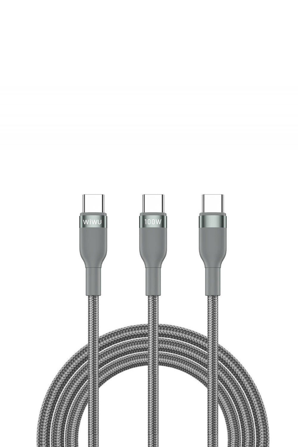 Concise Wi-C029 2'si 1 Arada Type-C, Lightning Ve Micro Usb Hızlı Şarj Kablosu, 100 W, 1,2 M - 1