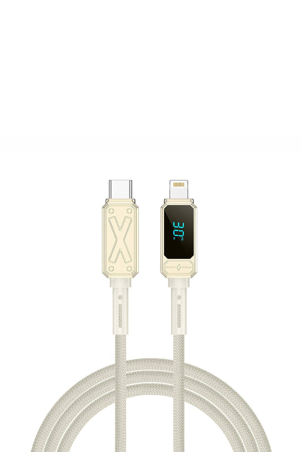 Titan Serisi Lightning - Type-C Pd 30 W Led Şarj Ve Data Kablosu, 1,2 M - 0
