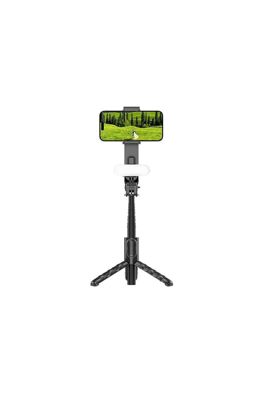 Wi-Se013 Dolgu Işıklı Teleskopik Tripod Ve Mini Selfie Çubuğu - 1