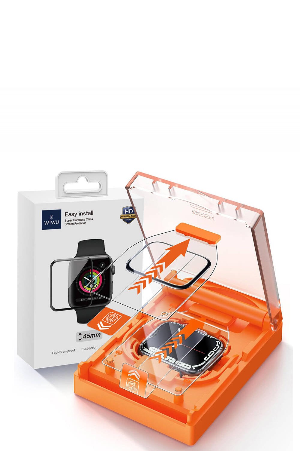 Apple Watch 41 Mm Ekran Koruyucu, Kolay Uygulama Aparatlı - 3