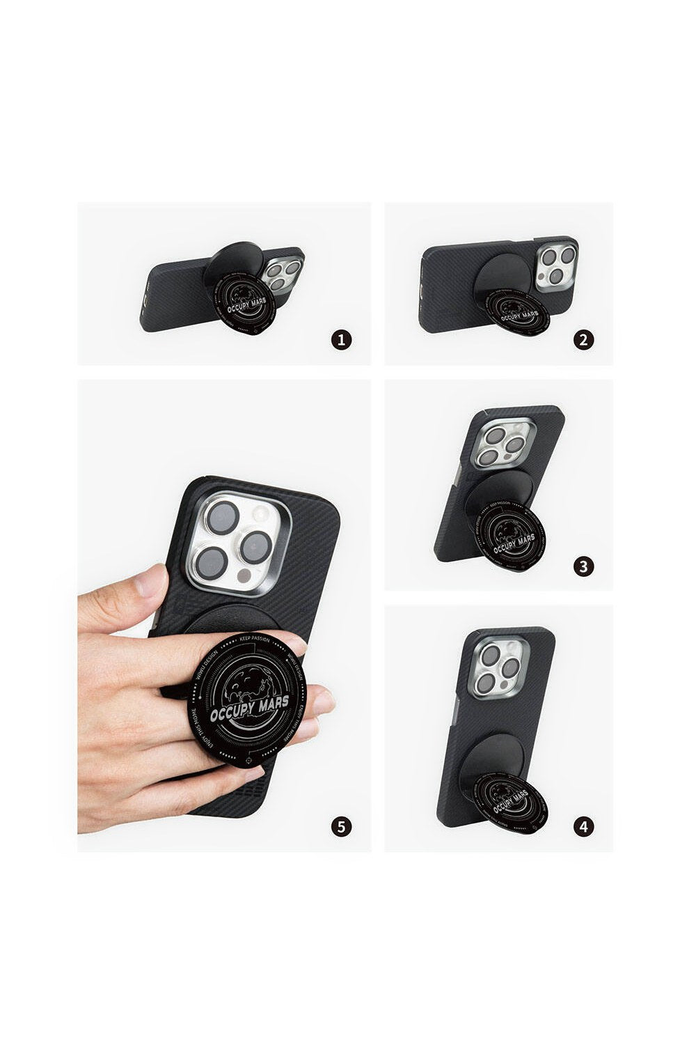 B2 Magsafe Özellikli Keep Passion Tasarımlı Parmak Yüzük Stand - 4