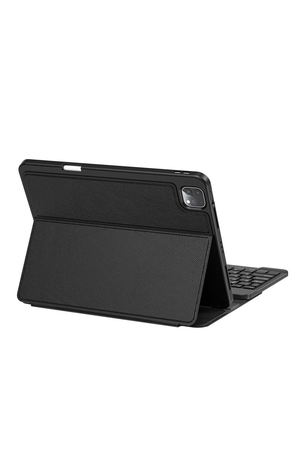 Ipad Uyumlu Gizli Kalem Bölmeli Klavyeli Kılıf - 5