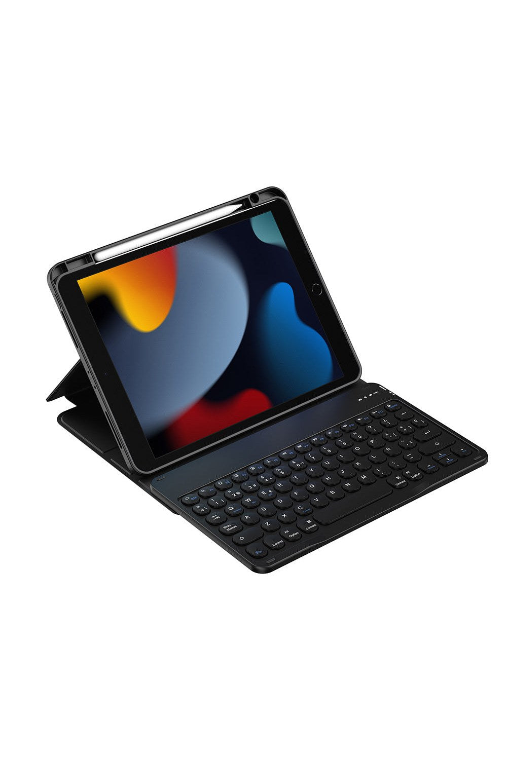 Ipad Uyumlu Gizli Kalem Bölmeli Klavyeli Kılıf - 1