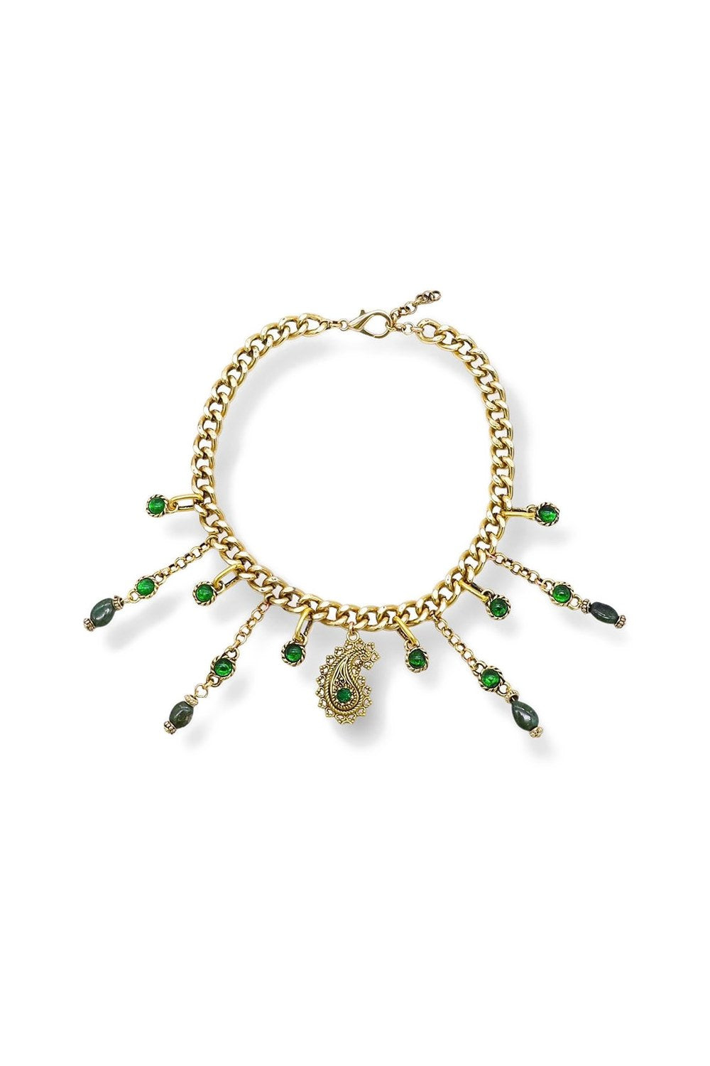Royal Altin Kaplama Choker Kolye - 0
