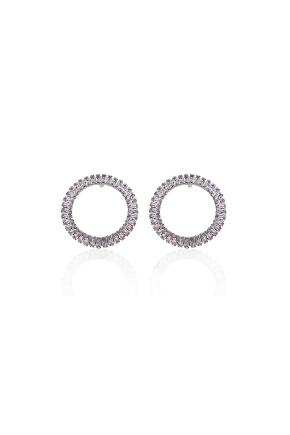 Lunar Kristal Taşli Baget Küpe - 0