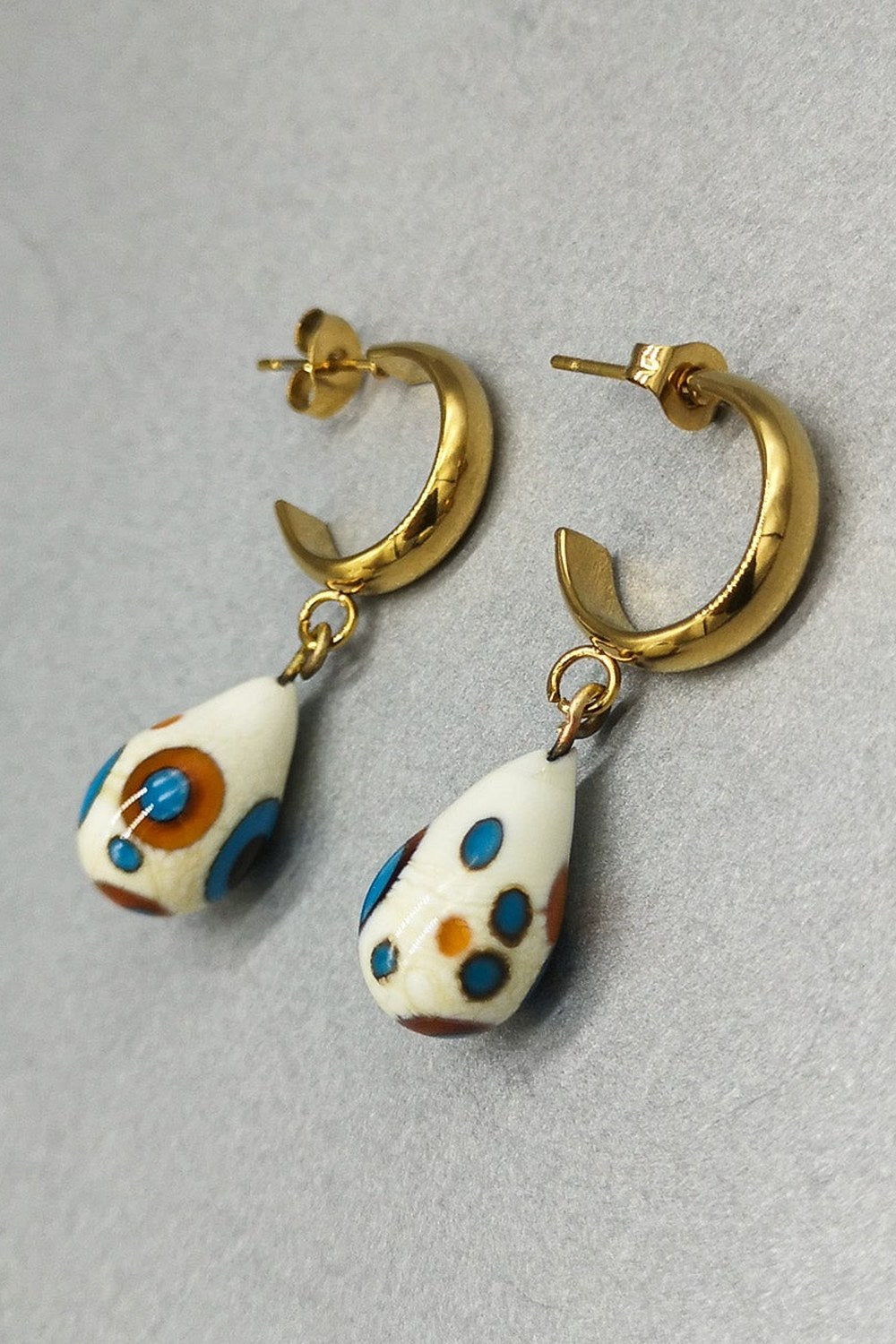 Murano Damla Halka Küpe - 1