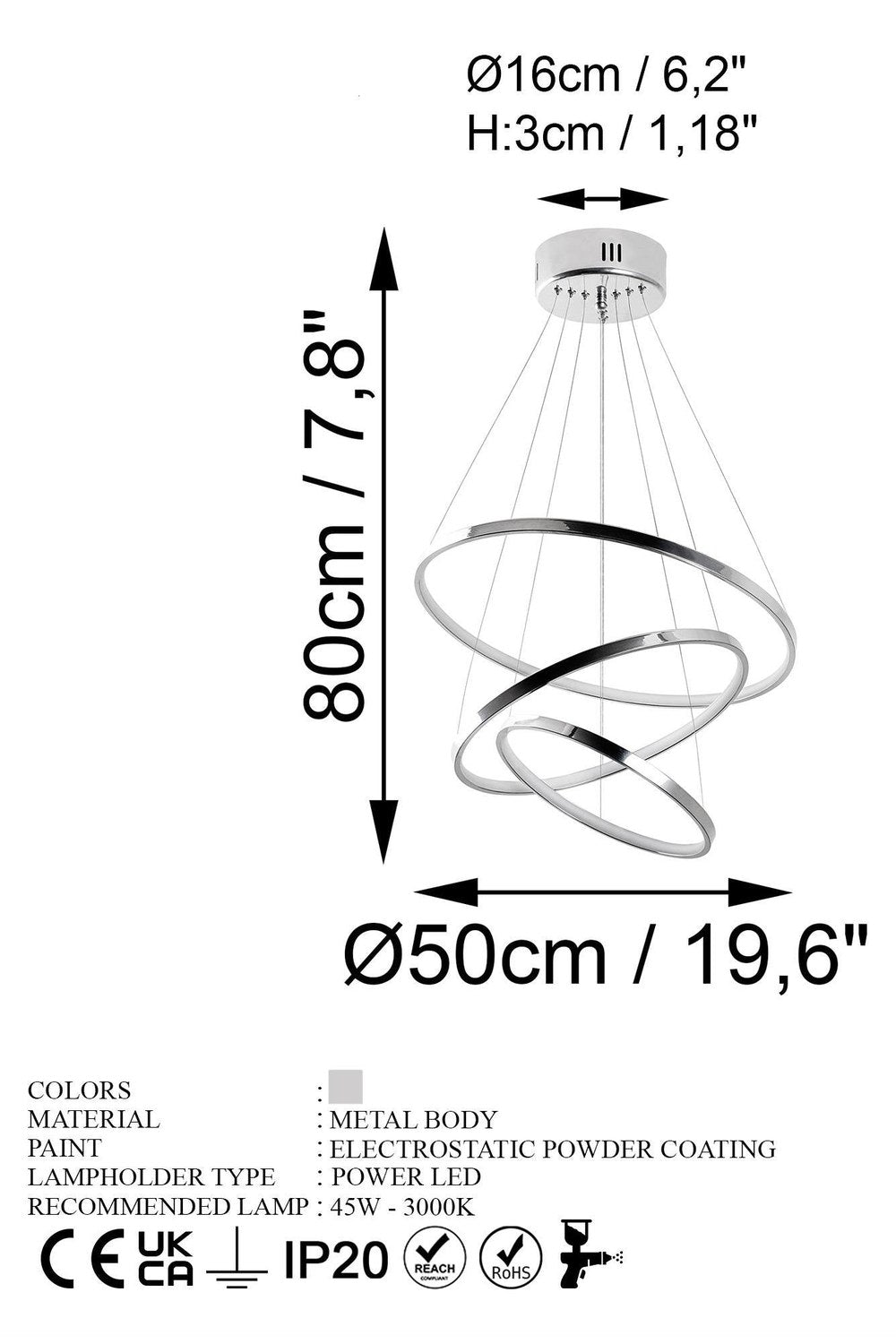 Solaris 13698 Led Avize Aydınlatma - 8