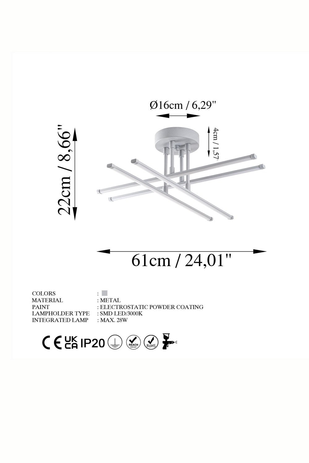 Elk 13663 Led Plafonyer Aydınlatma - 7