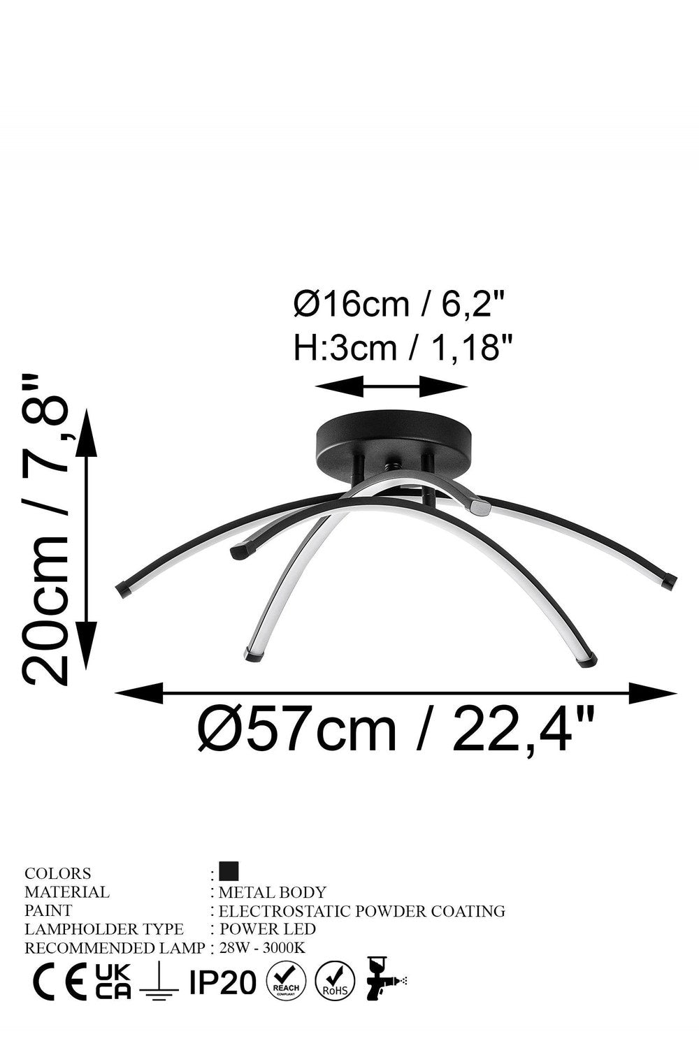 Lavender 13685 Led Plafonyer Aydınlatma - 8