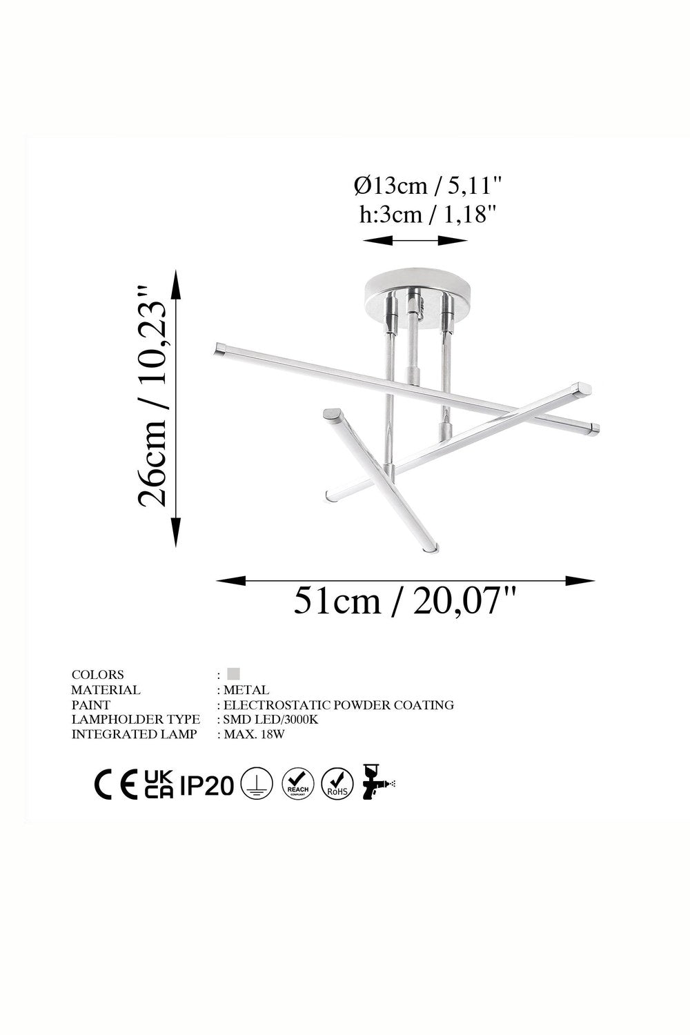 Dunara 13652 Led Plafonyer Aydınlatma - 7