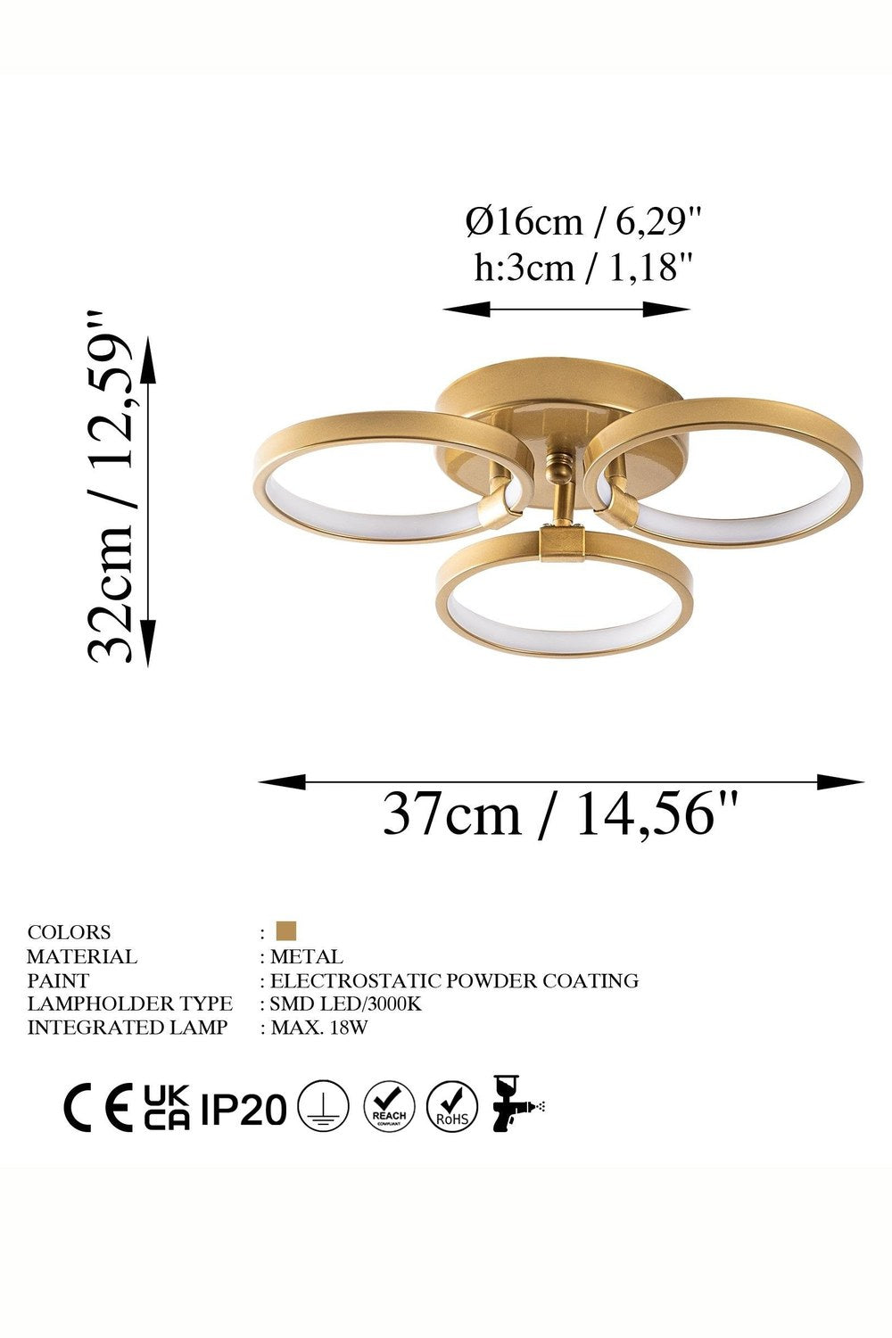 Irisara 13311 Led Plafonyer Aydınlatma - 7