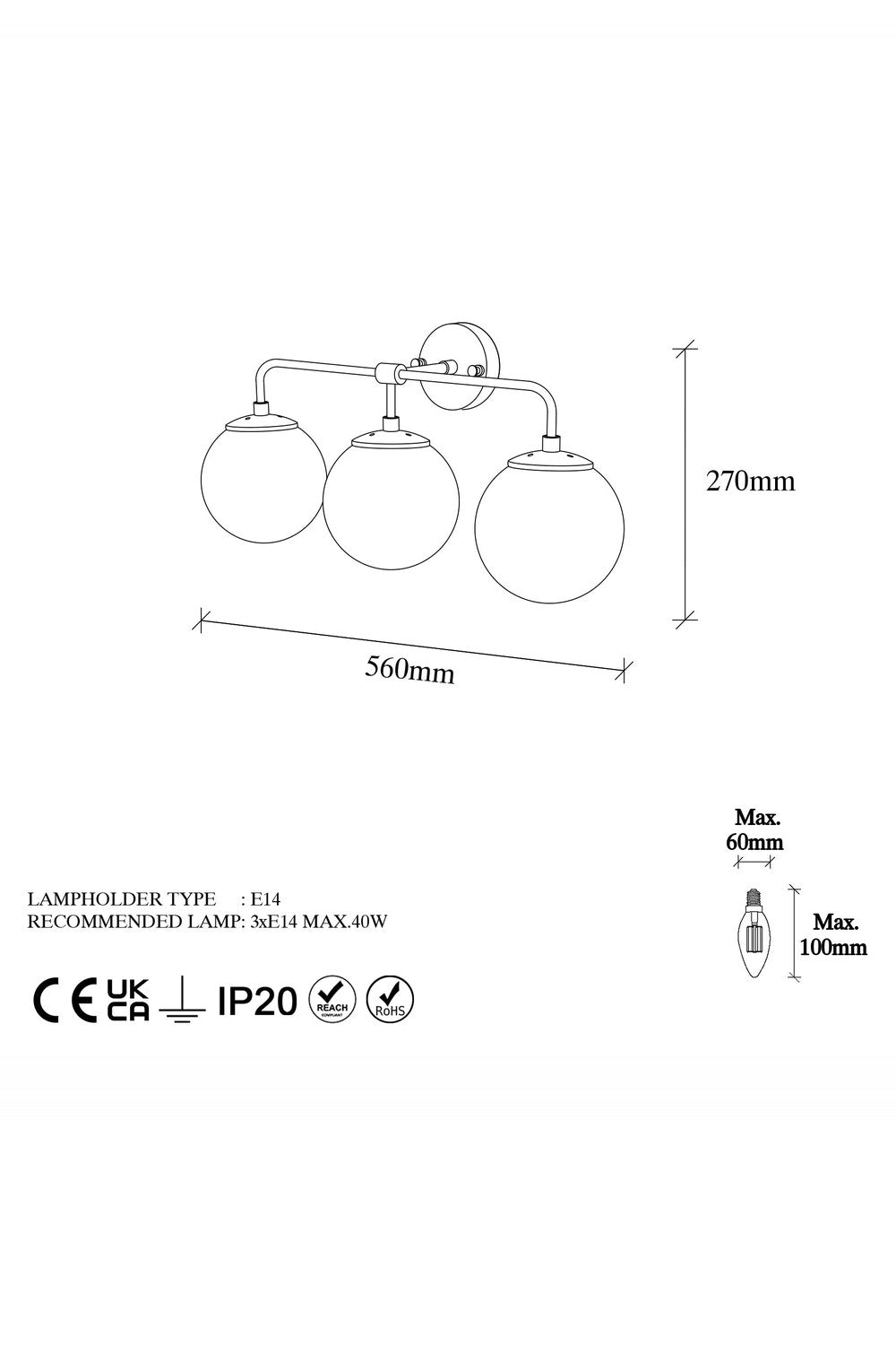 Callisto 12208 Cam Aplik Duvar Aydınlatma - 5