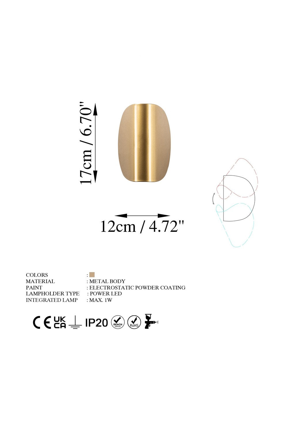 Lunaris 13624 Led Aplik Duvar Aydınlatma - 8