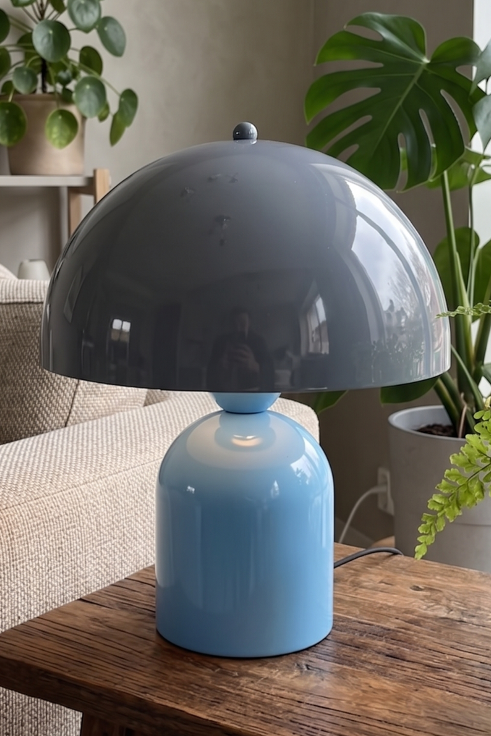 Soho Soft Mavi Metal Masa Lambası - 4