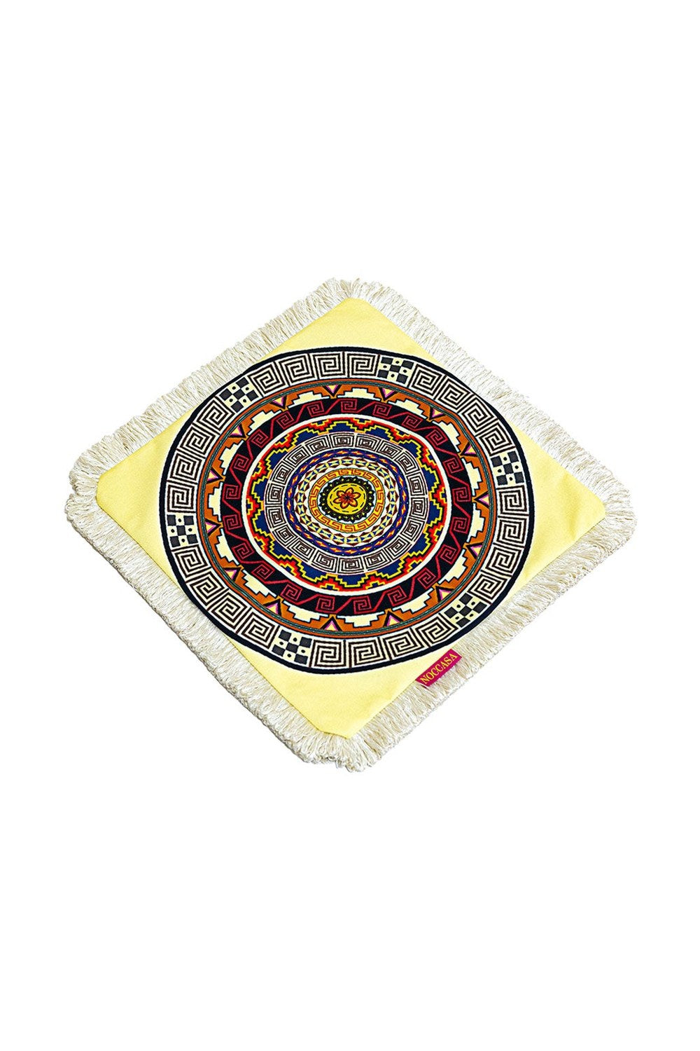 Etnik Mandala Püsküllü Kırlent - 5