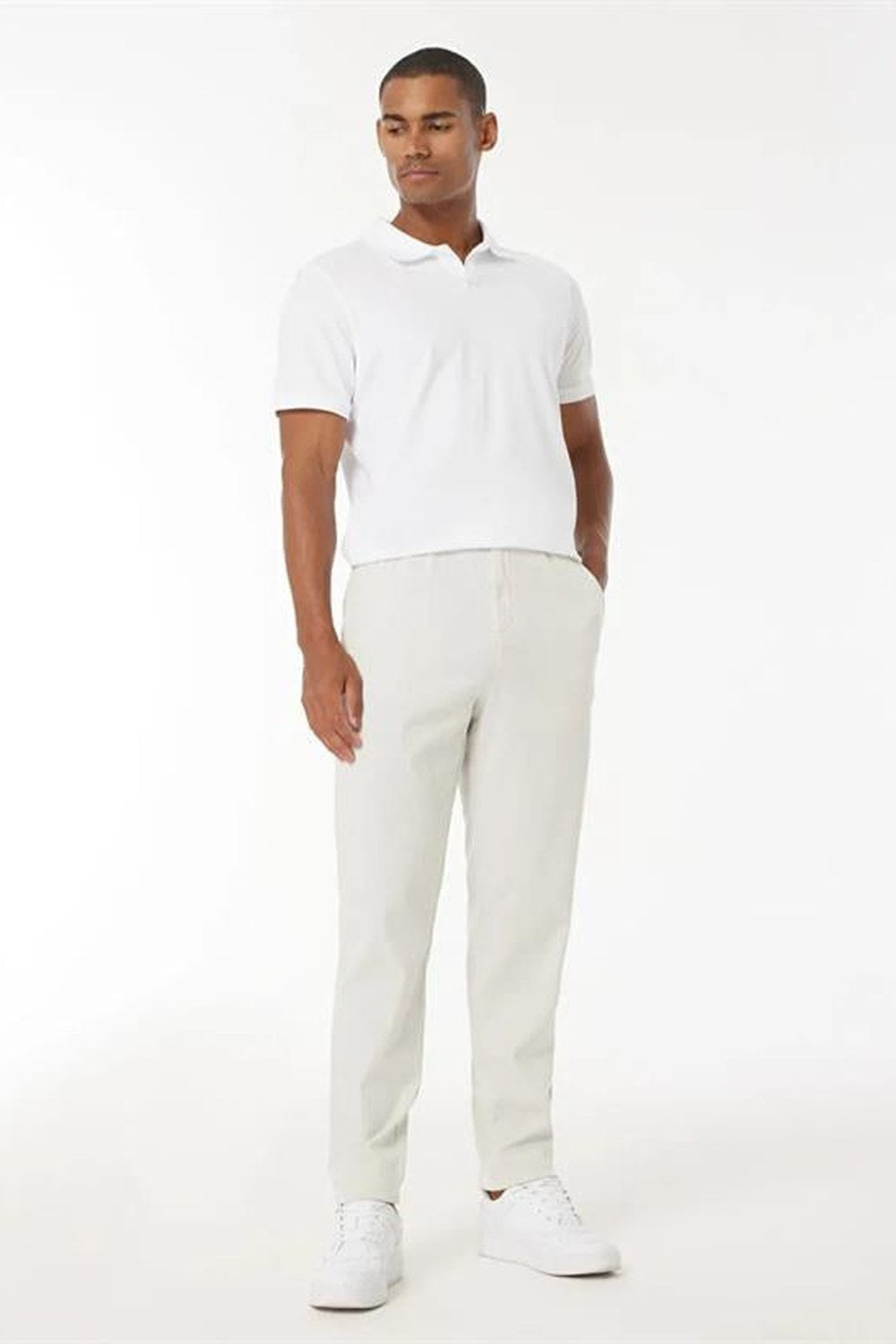 Beli Lastikli Ve Kordonlu Jogger Erkek Pantolon - 4