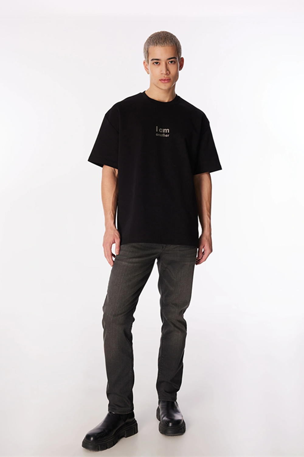 I Am Another Baskılı Basic Erkek T-Shirt - 3