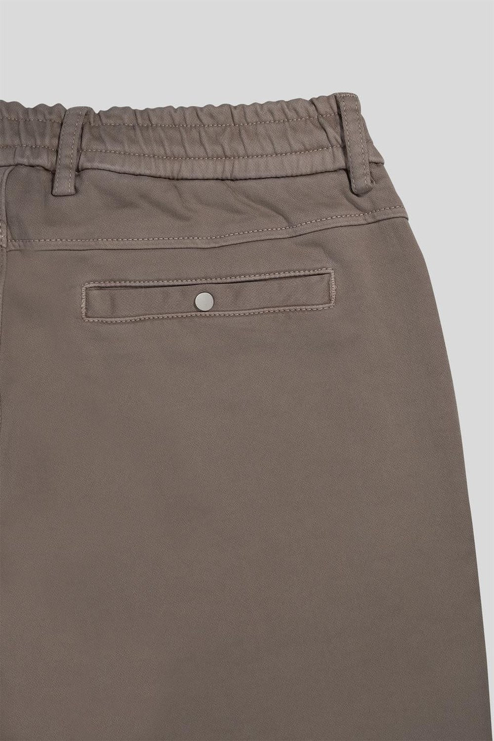 Beli Lastikli Dik Cep Arka Cep Çıtçıt Detaylı Erkek Pantolon - 2