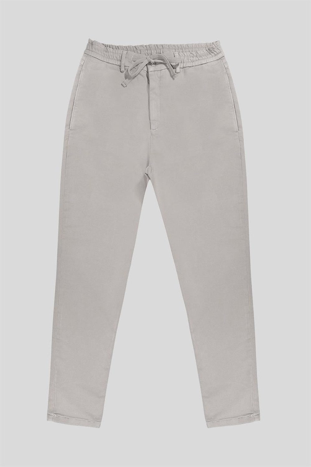 Beli Lastikli Dik Cep Arka Cep Çıtçıt Detaylı Erkek Pantolon - 6
