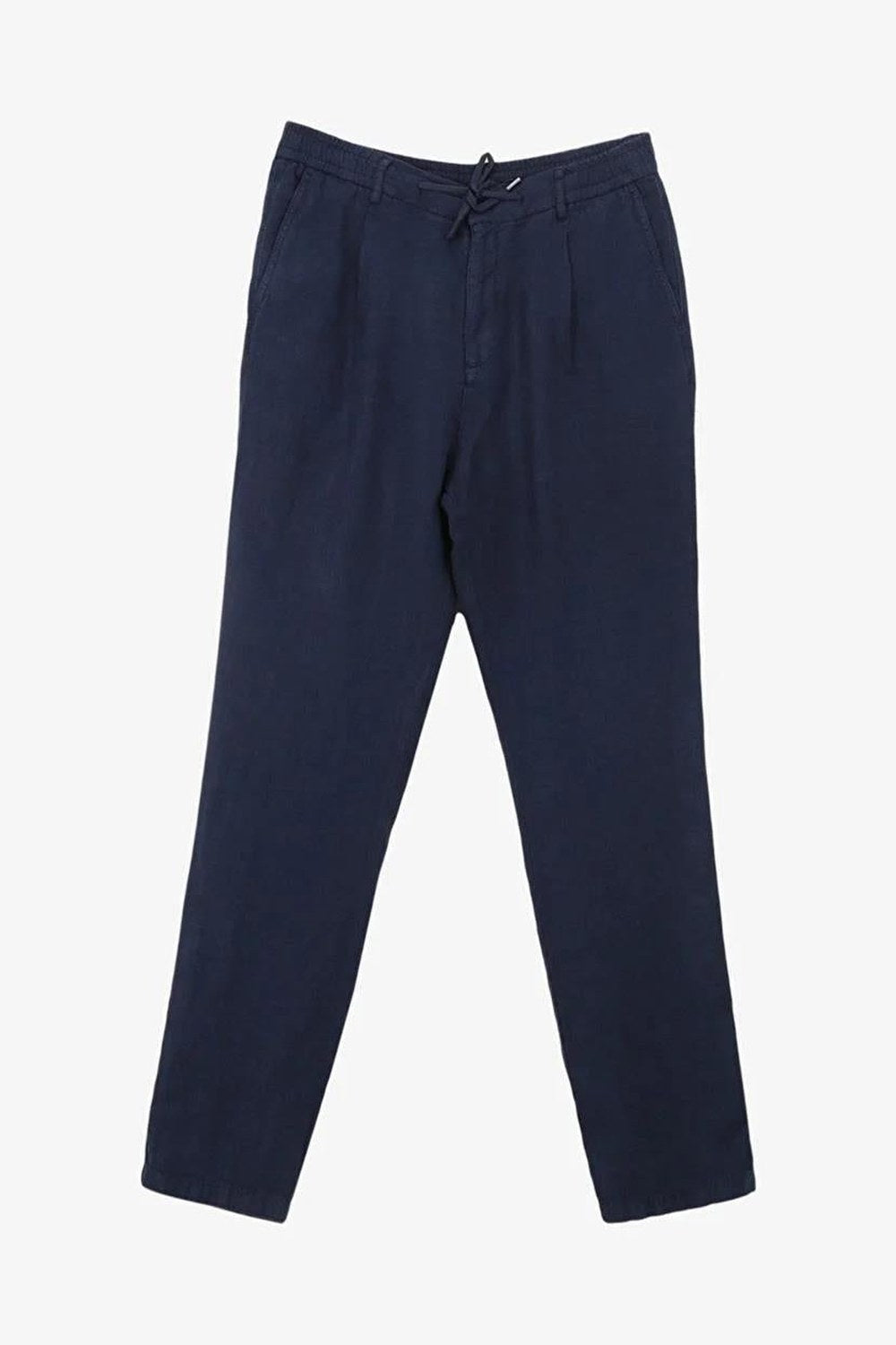Arkası Torba Cepli %100 Keten Regular Erkek Pantolon - 4