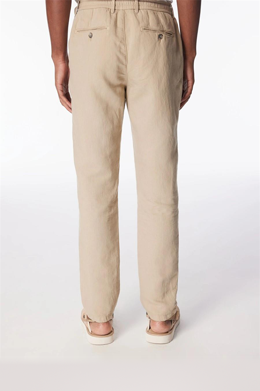 Beli Lastikli Arka Fleto Cepli Regular Erkek Pantolon - 2