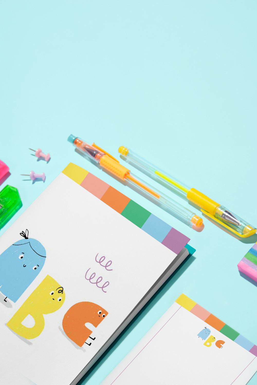 Alphabed Çok Renkli Defter Ve Notluk Seti - 1