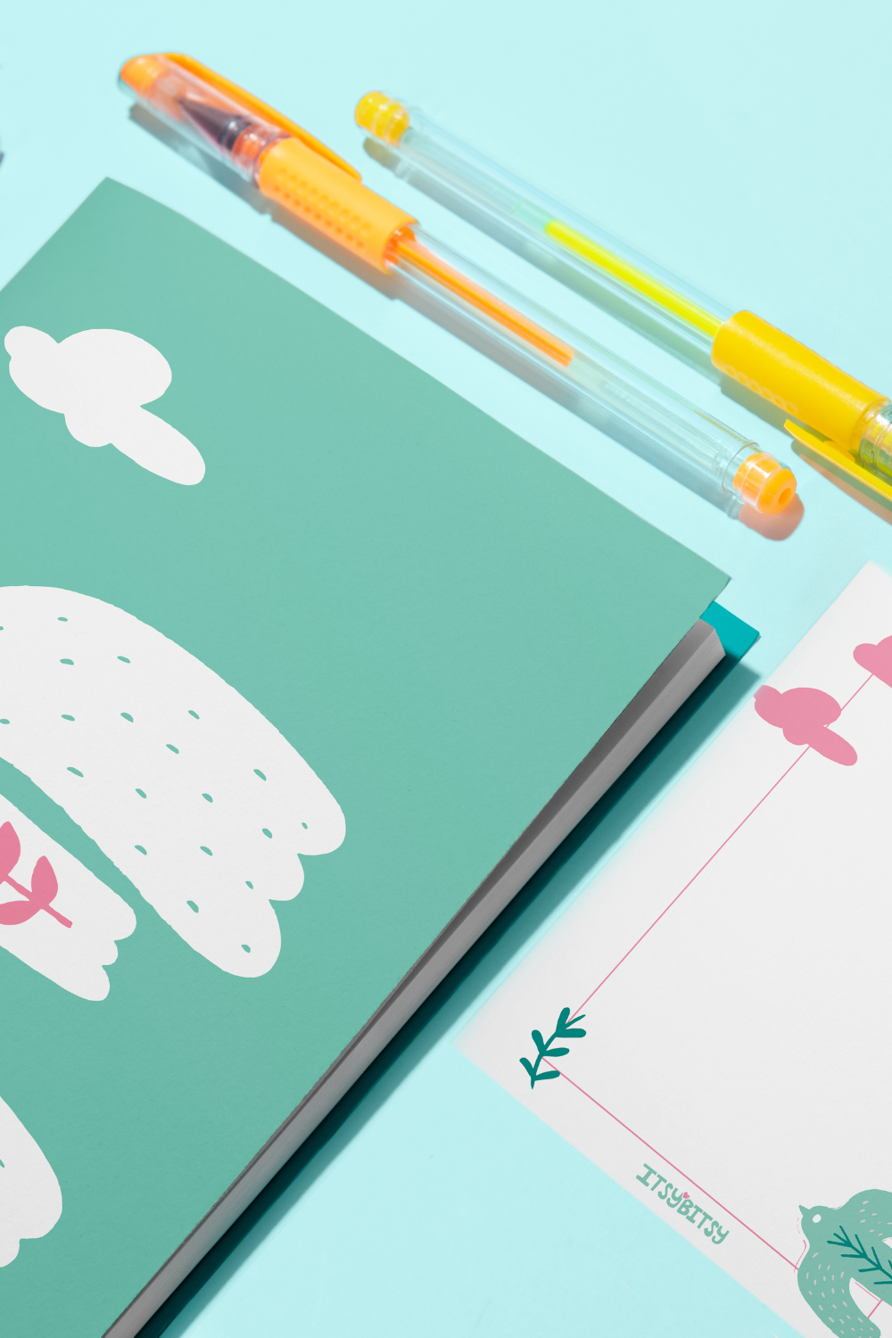Bird Of Life Defter Ve Notluk Seti - Mint Yeşili - 0