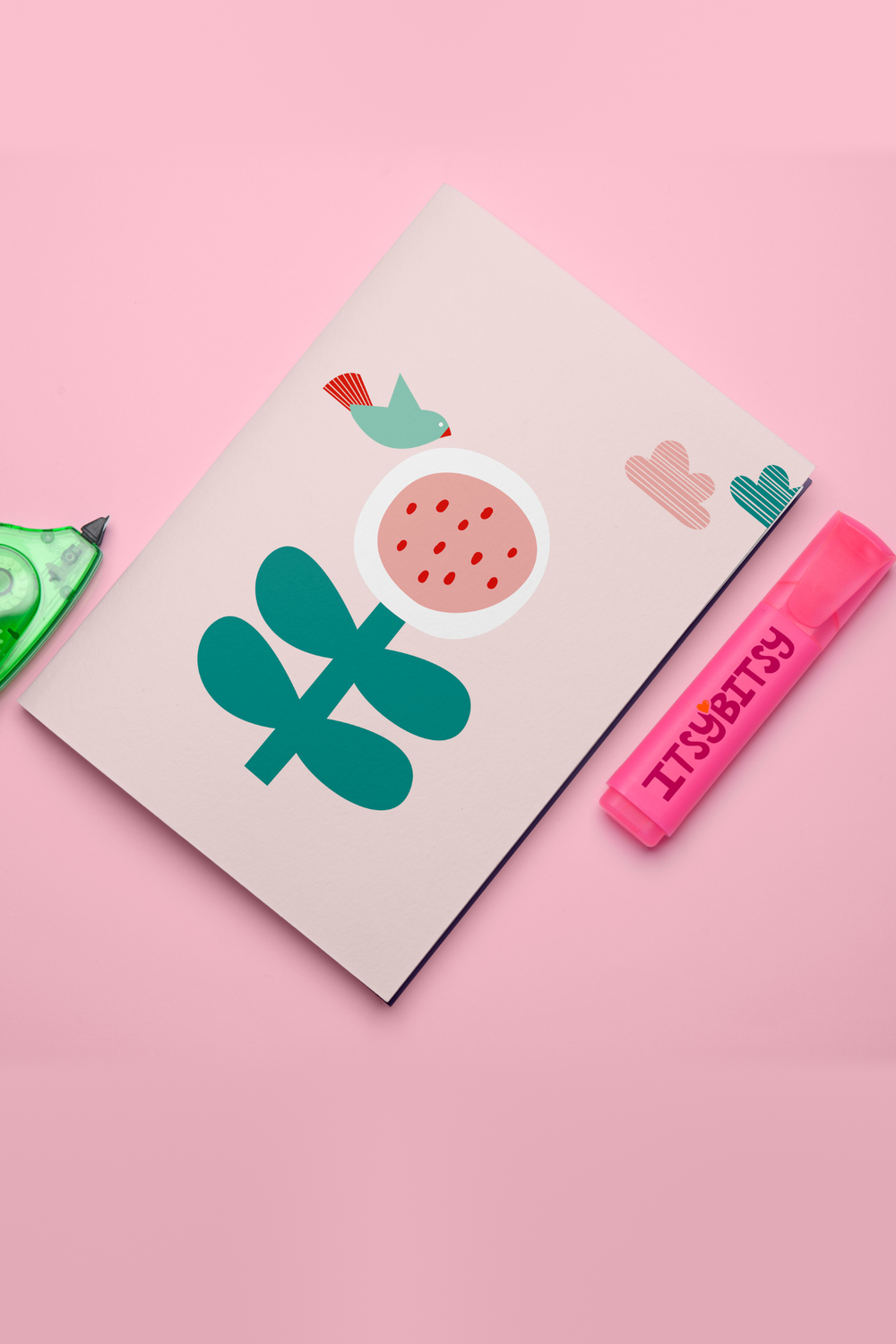 Amulet Defter Ve Notluk Seti - Pembe - 1
