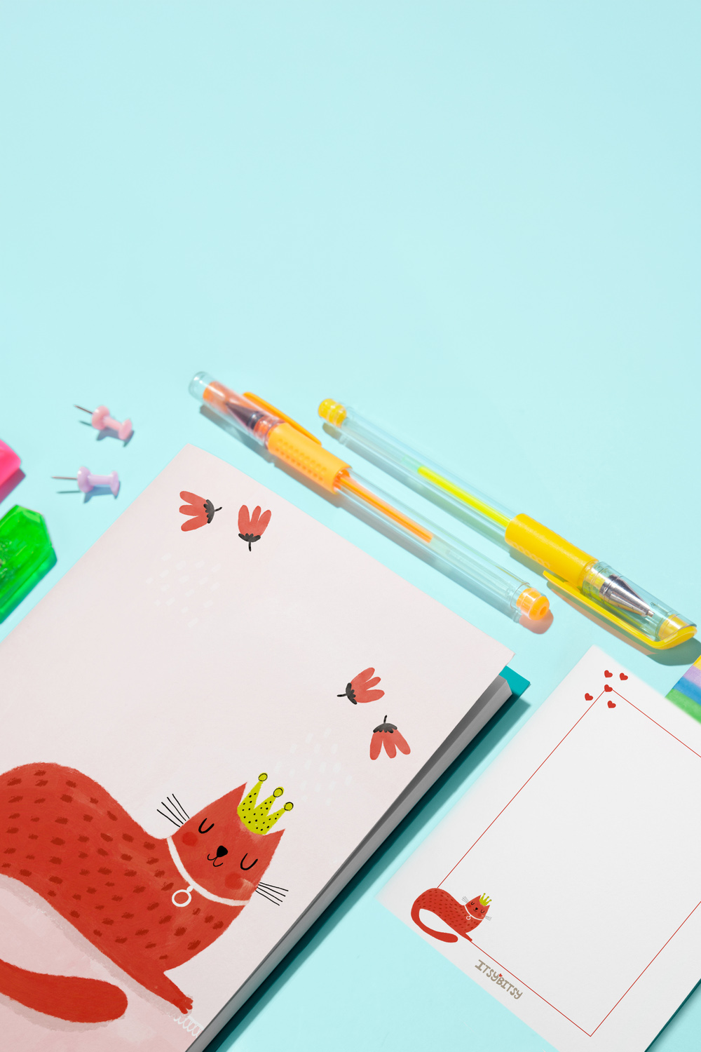 Kitty Of Queens Defter Ve Notluk Seti - Pembe - 0