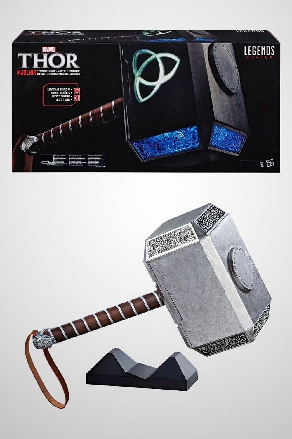 Marvel Legends Thor Mjolnir Premium Elektronik Hammer – Ses Ve Işık Efektli - 1
