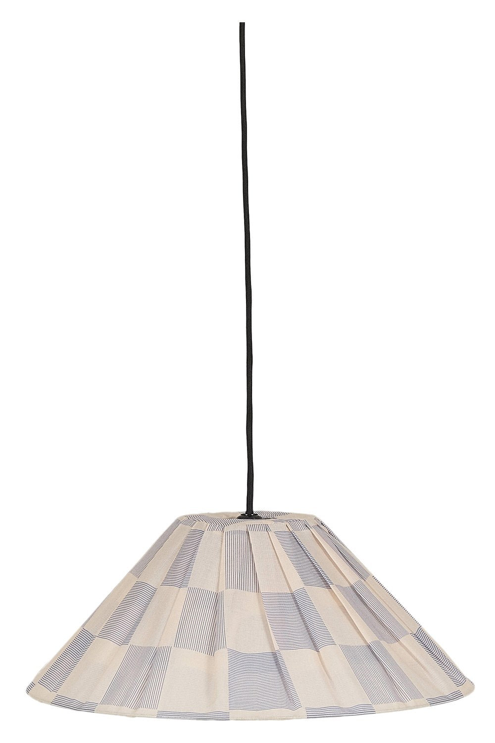 Nobodioz Ava Aydınlatma Şapkası, 50cm Çap, Blue Ink Checks - 2