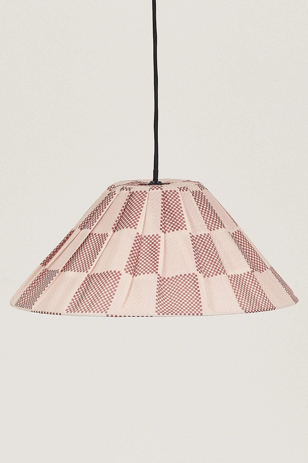 Nobodioz Ava Aydınlatma Şapkası, 50cm Çap, Burnt Red Checks - 0