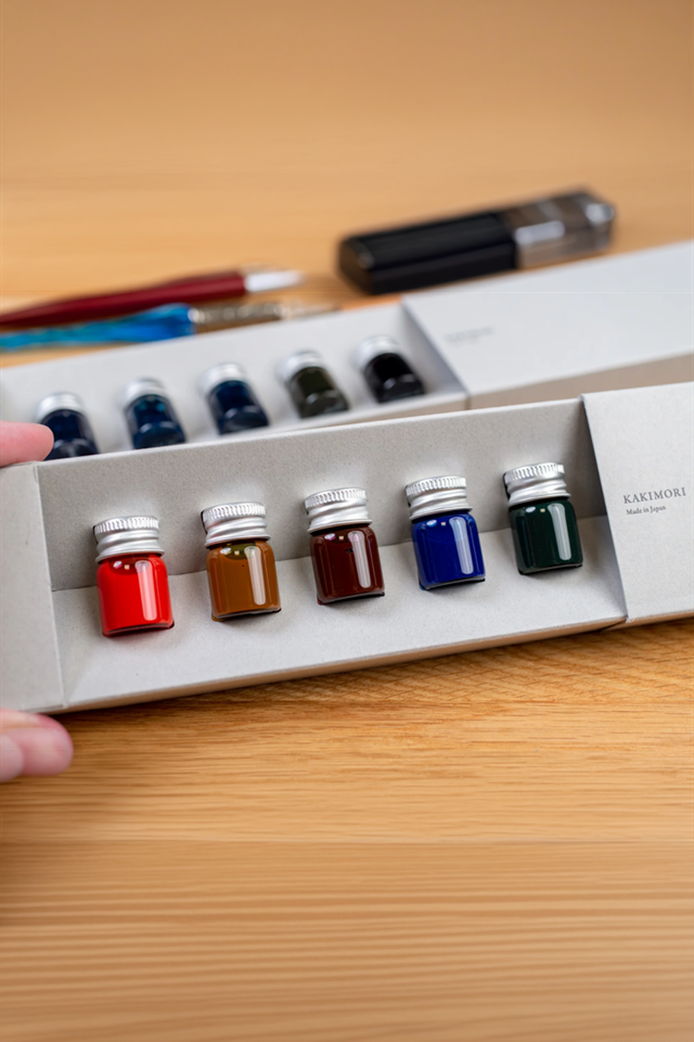 Kakimori Pigment Alüminyum Kapaklı Sample Dolma Kalem Mürekkep Seti I - 0
