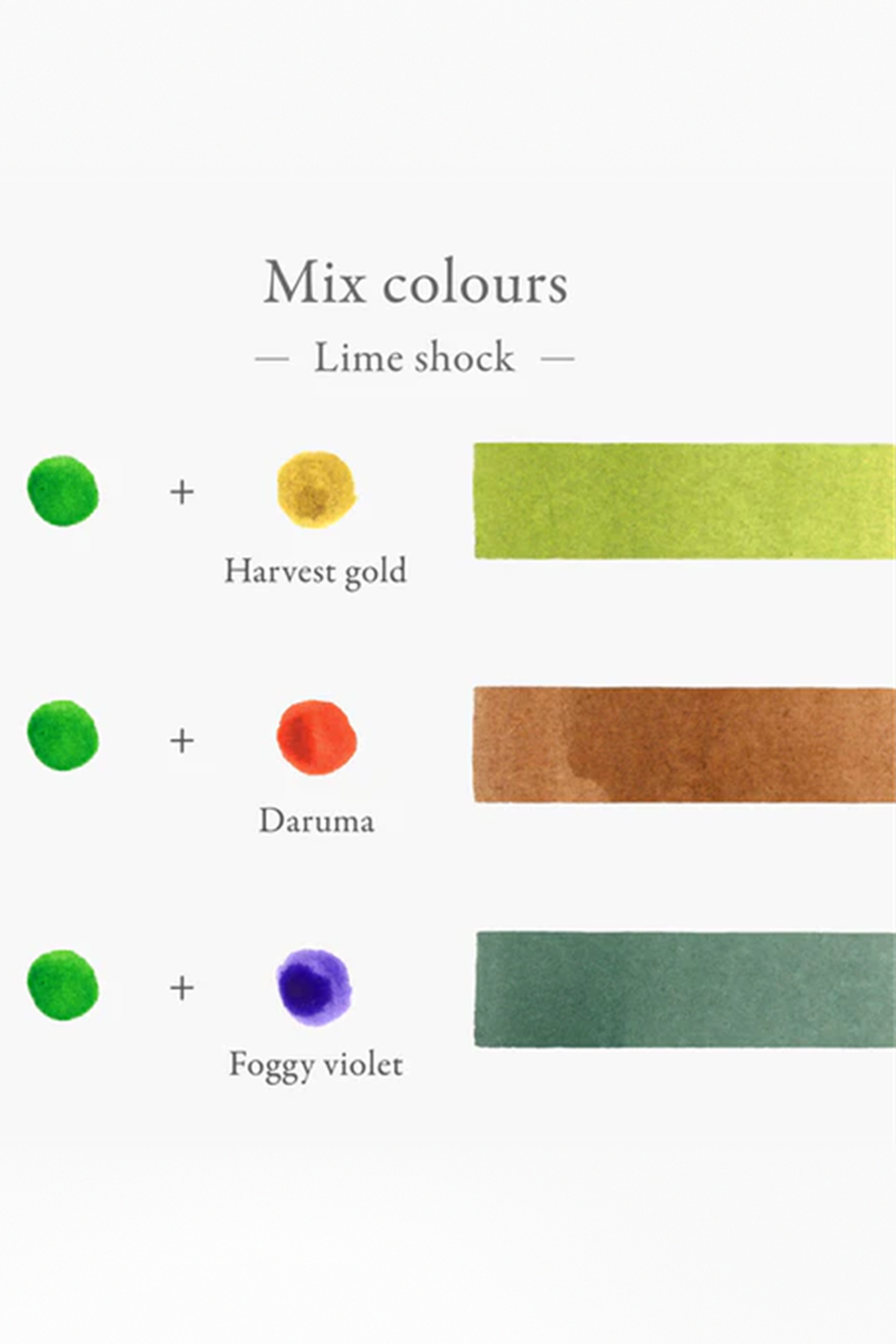 Kakimori Inkstand Colour Karıştırabilir Dolma Kalem Mürekkebi 35 Ml - Lime Shock - 1