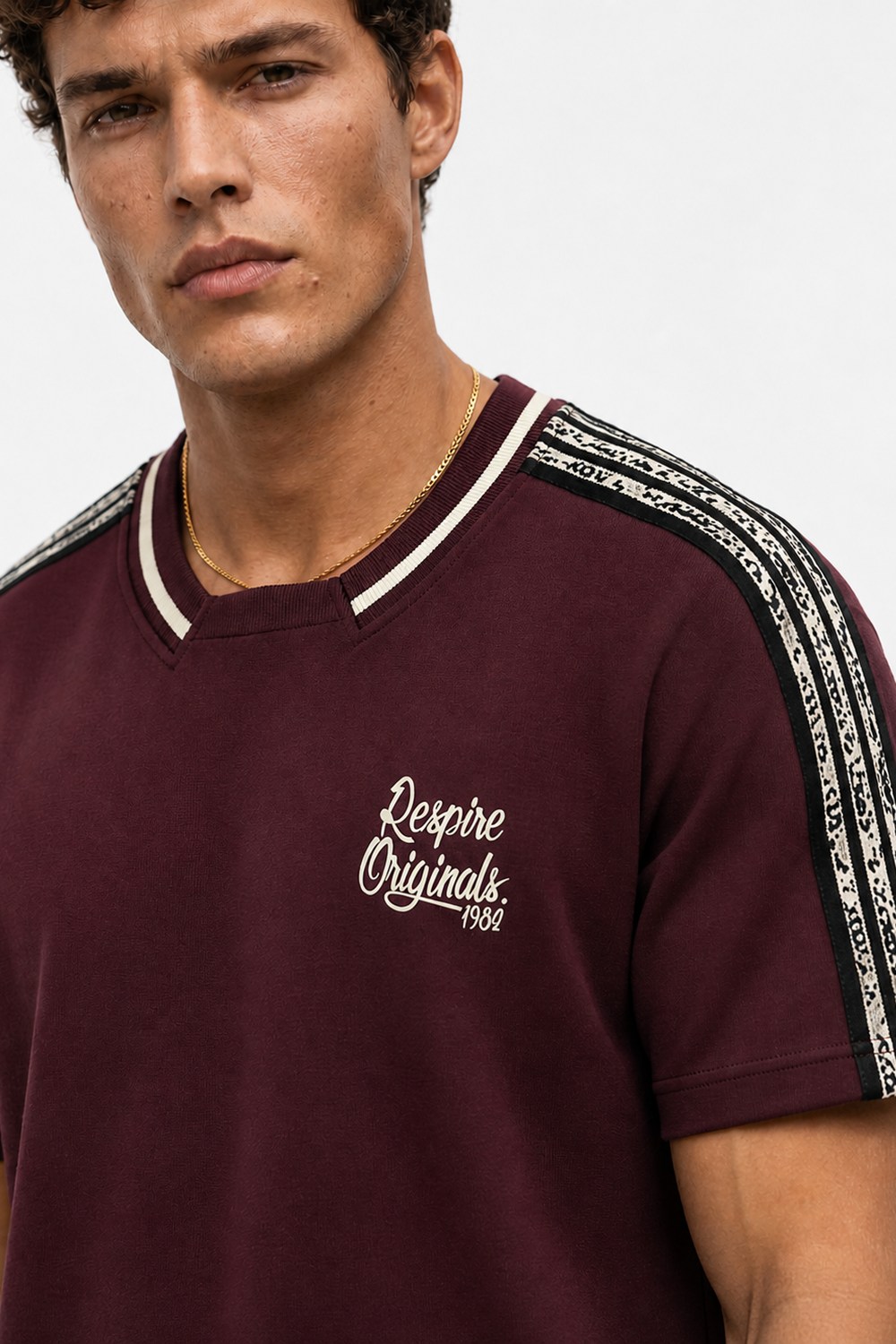 Erkek Originals Şerit Detaylı Regular Fit Eşofman Takımı Bordo - 4