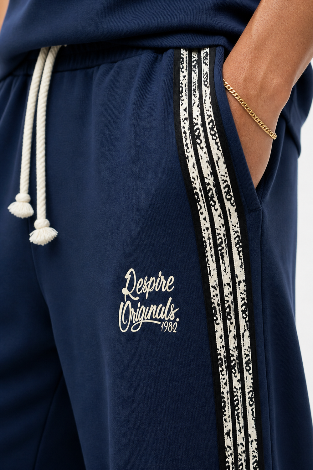 Erkek Originals Şerit Detaylı Regular Fit Eşofman Takımı Lacivert - 1