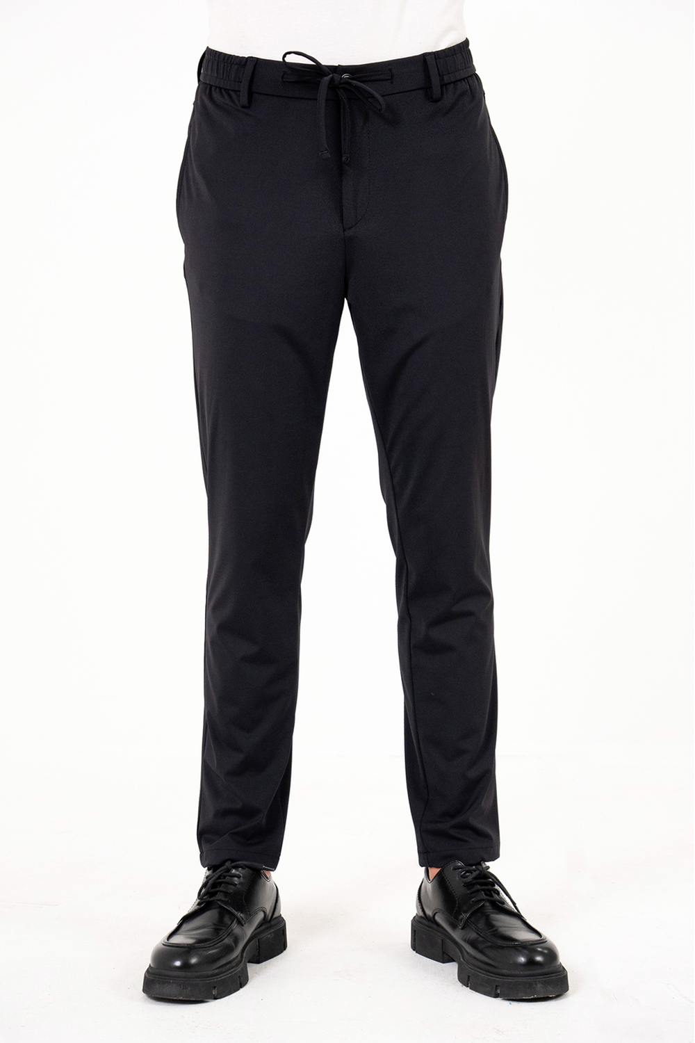 Beli Lastiklli Arkası Tek Fleto Jogger Erkek Pantolon - 1