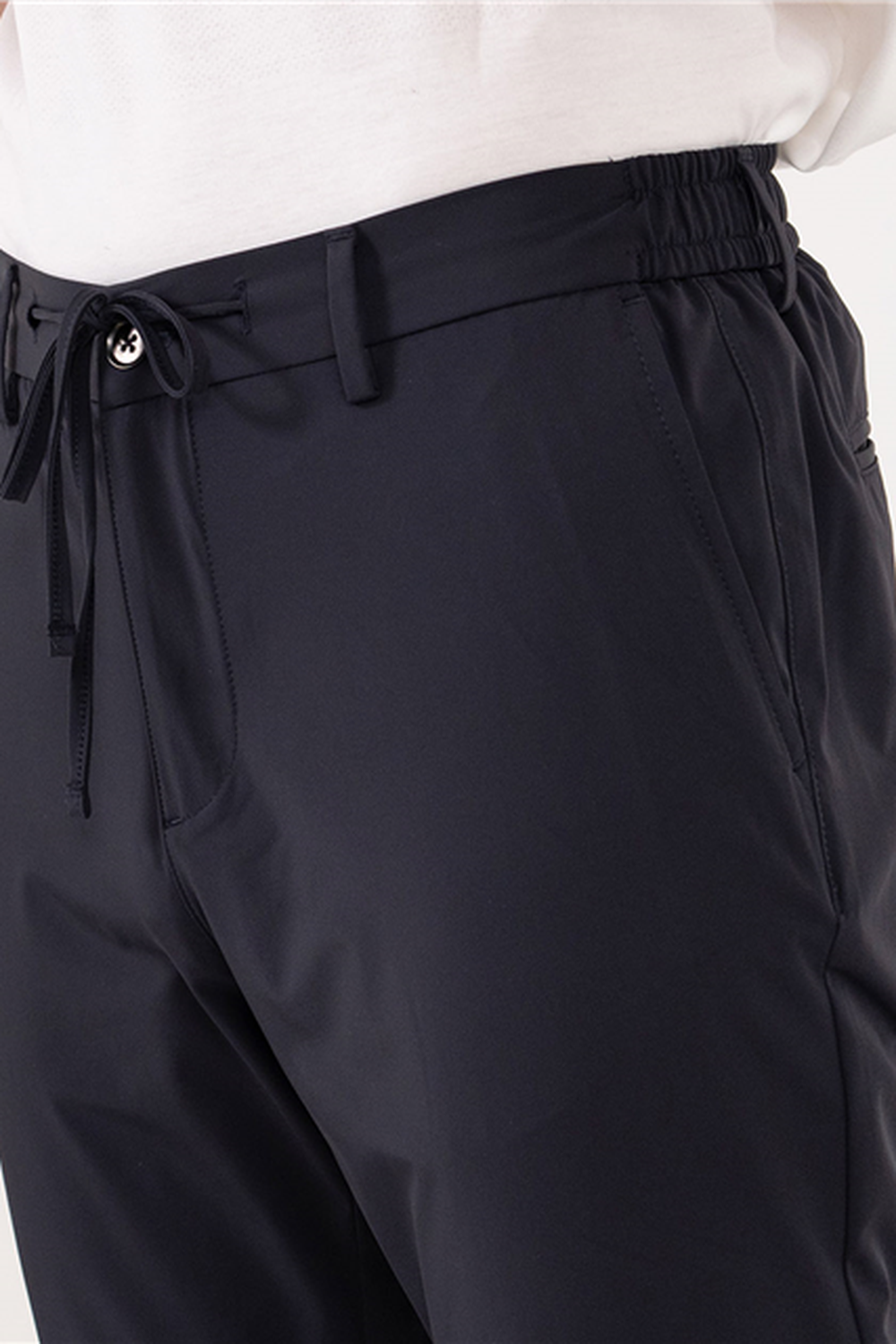 Beli Yarım Lastikli Arkası Çift Fleto Jogger Erkek Pantolon - 0