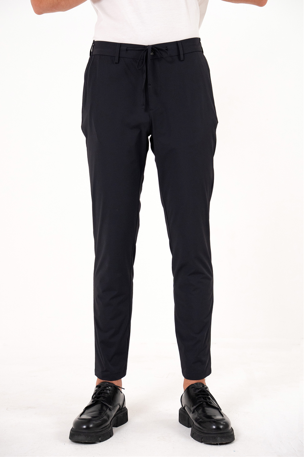 Beli Yarım Lastikli Arkası Çift Fleto Jogger Erkek Pantolon - 2