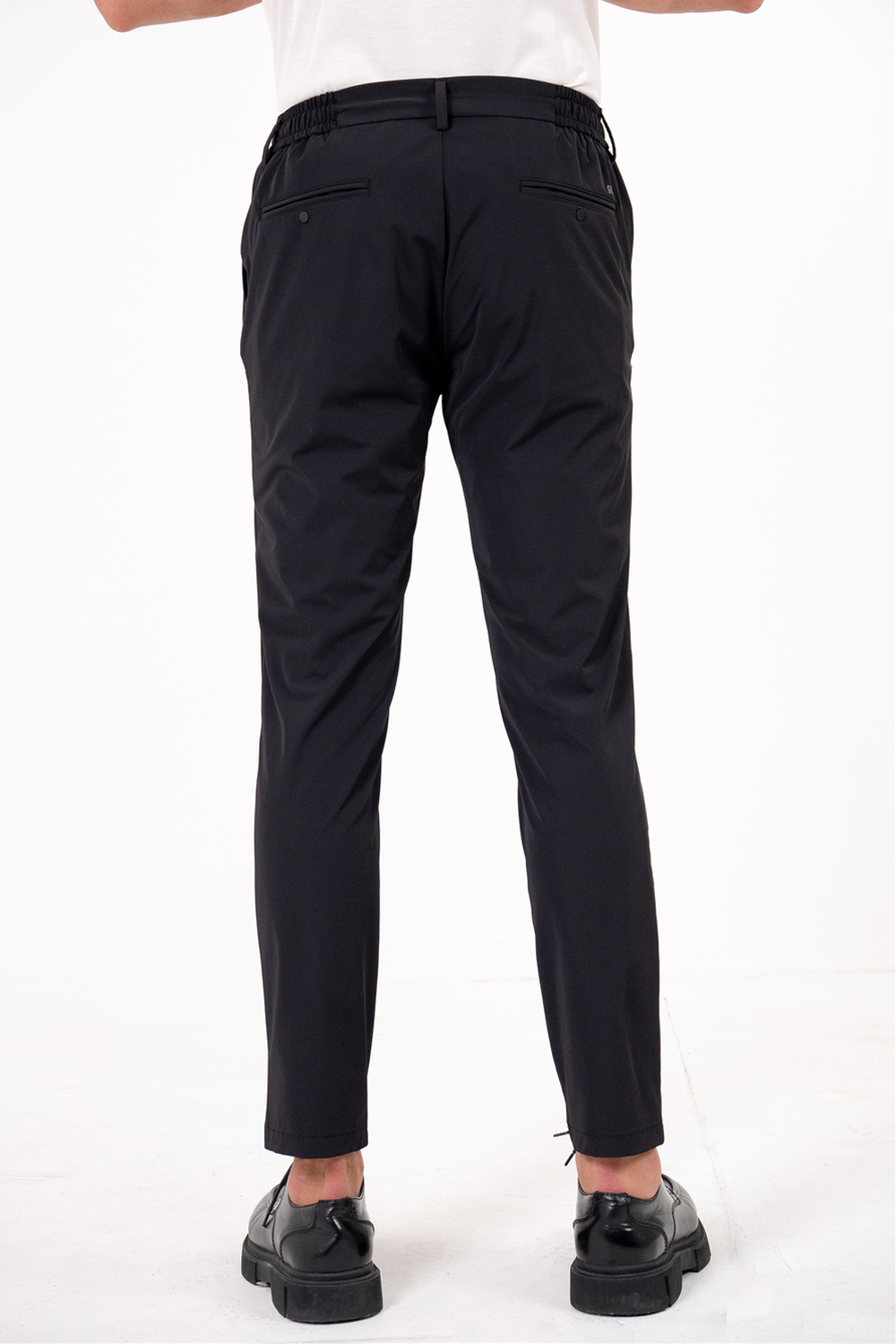 Beli Yarım Lastikli Arkası Çift Fleto Jogger Erkek Pantolon - 3