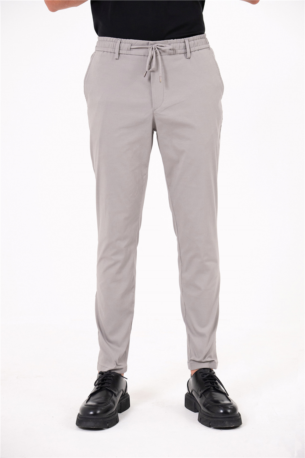 Beli Lastikli Arka Cebi Gizli Fermuarlı Jogger Erkek Pantolon - 2