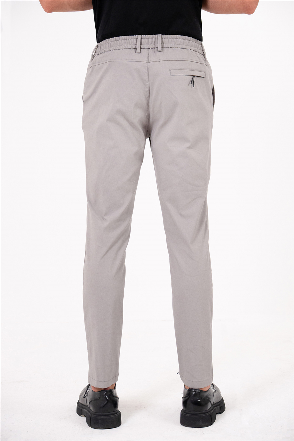 Beli Lastikli Arka Cebi Gizli Fermuarlı Jogger Erkek Pantolon - 3