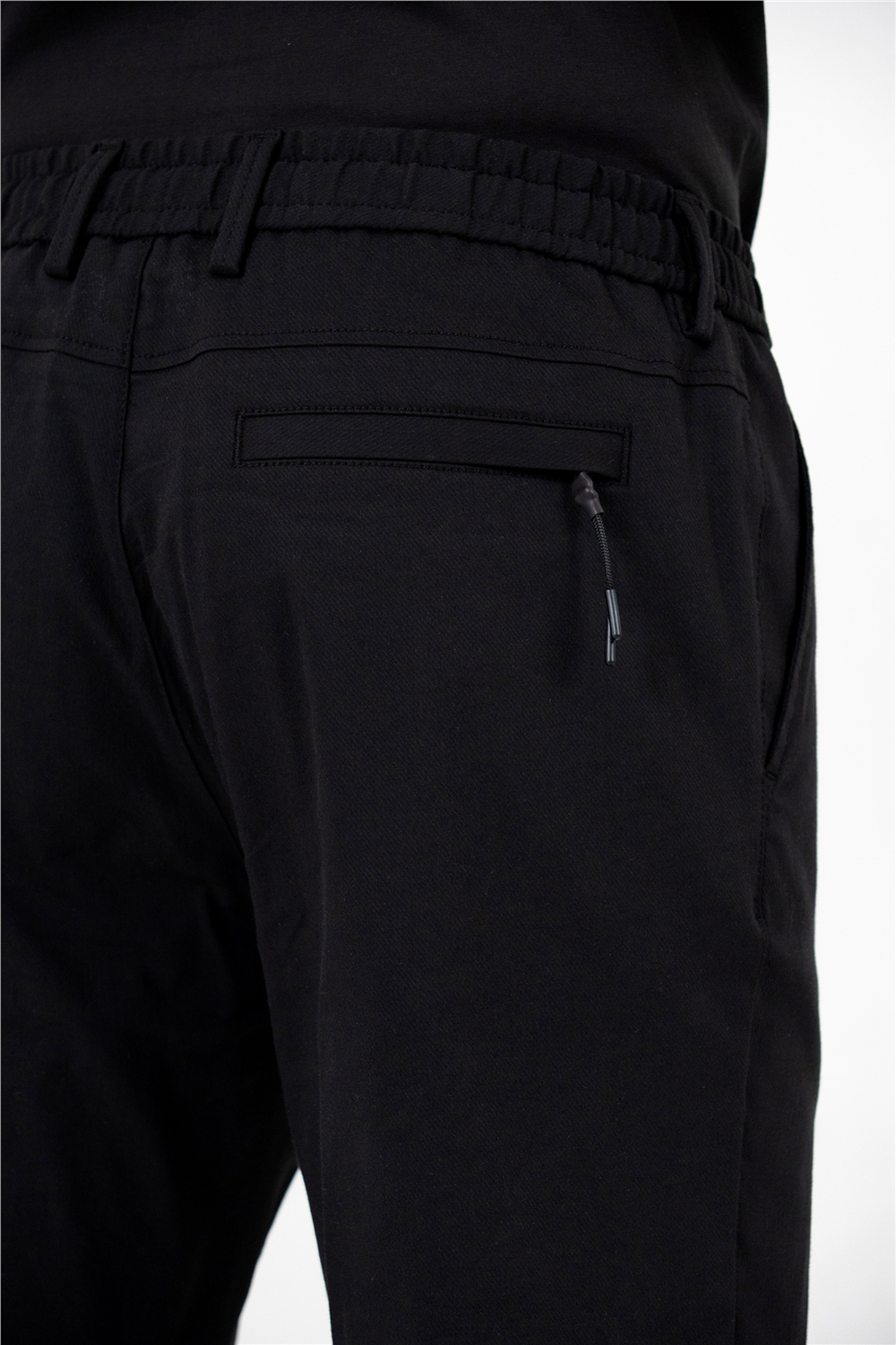 Beli Lastikli Arka Cebi Gizli Fermuarlı Jogger Erkek Pantolon - 0