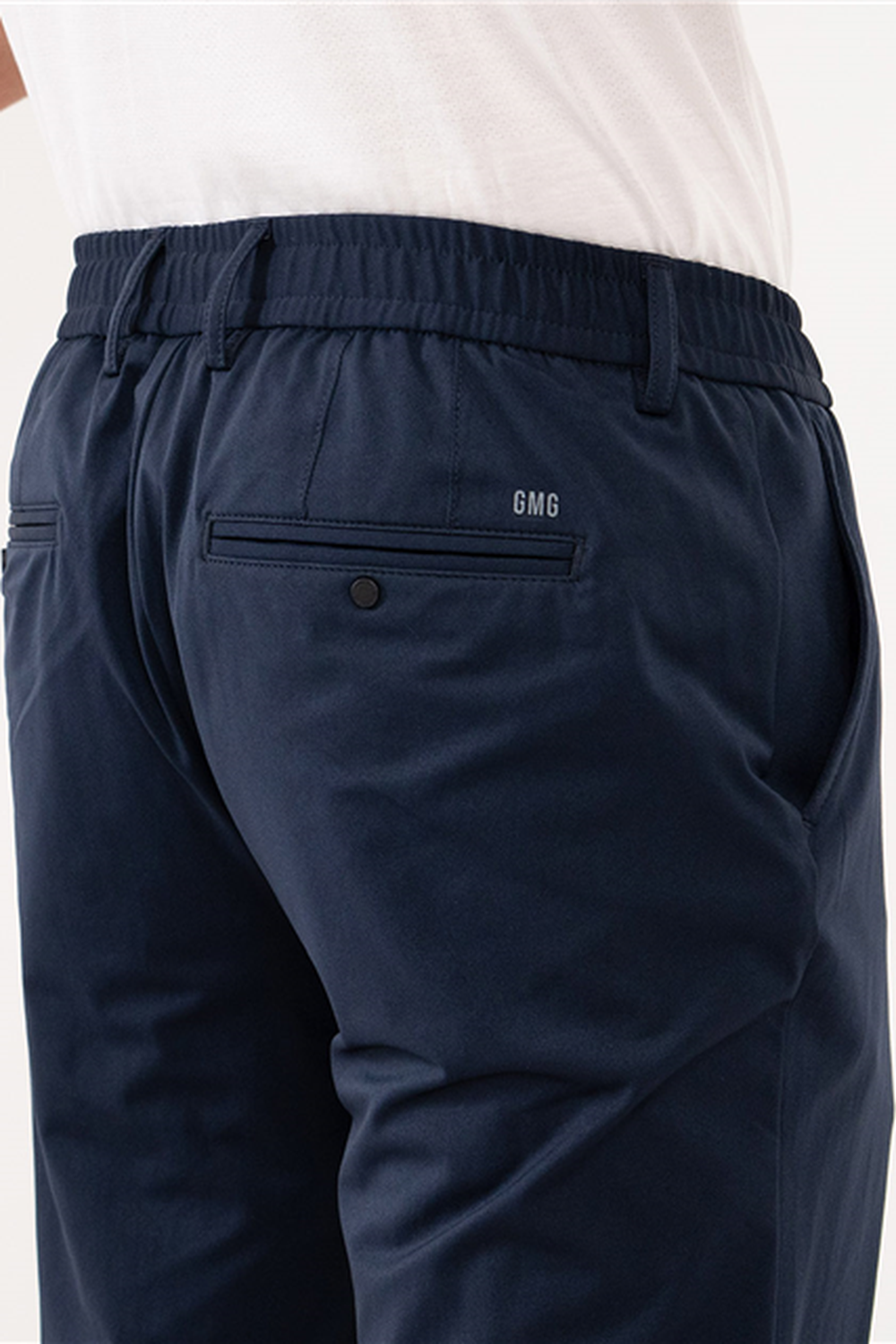 Beli Lastikli Arka Cepleri Çıtçıt Kapamalı Jogger Erkek Pantolon - 1