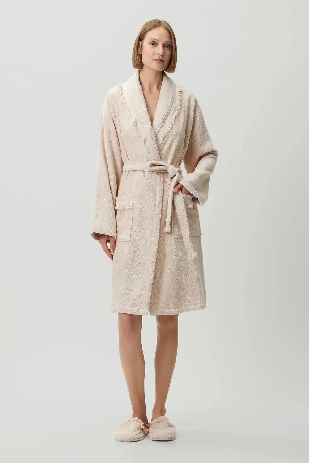 Belina Bambu Kadın Bornoz Whisper Pink - 6