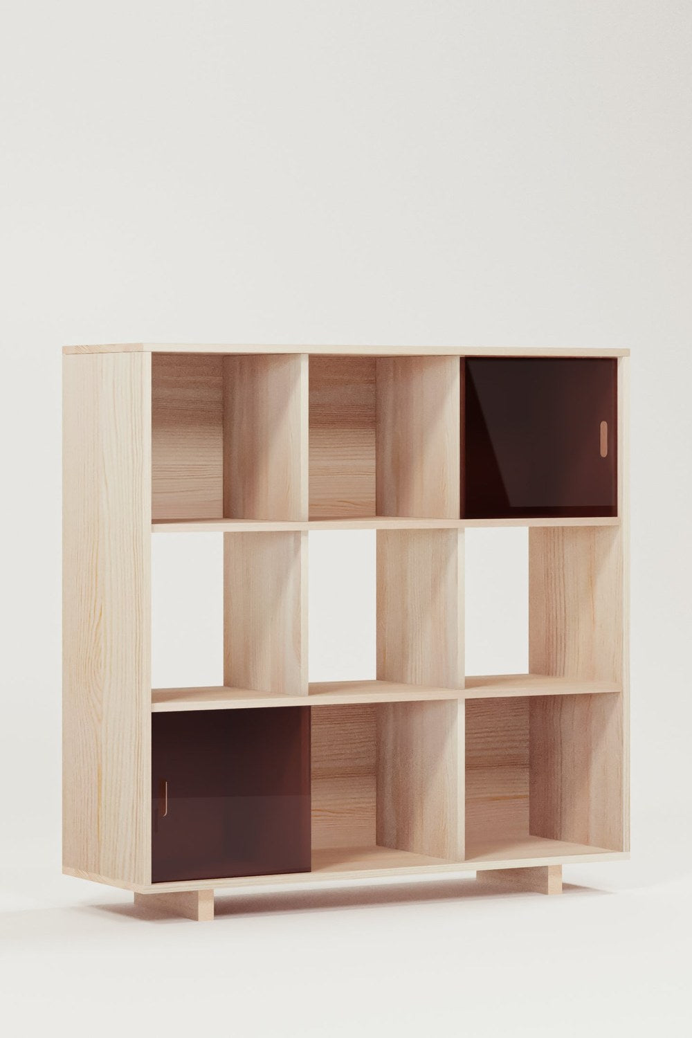 Grid 03 Plex Masif Ahşap Raf - 2